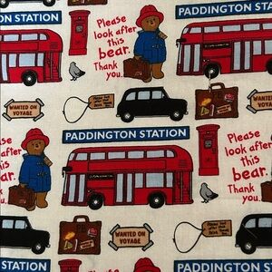 Colorful Paddington Bear Blanket
